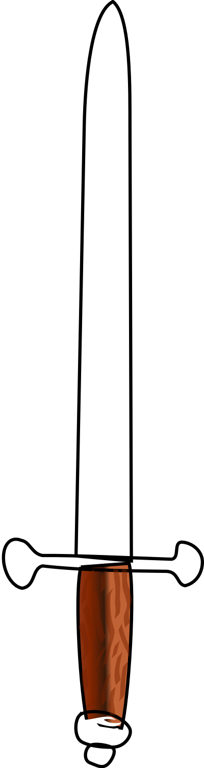 Simple sword clipart
