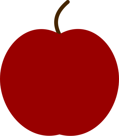 Simple Symmetric Apple clipart