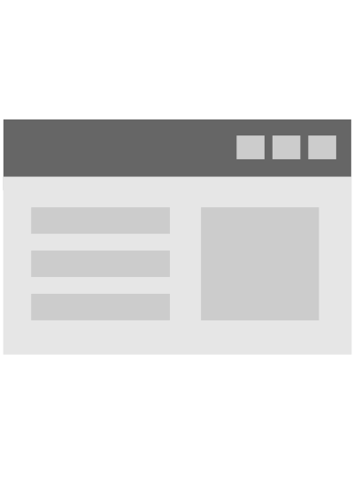 Simple system window clipart