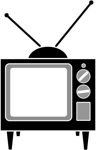 Simple television clipart