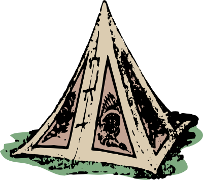 Simple Tipi Tent clipart