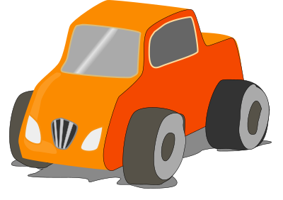 Simple Toy car truck clipart