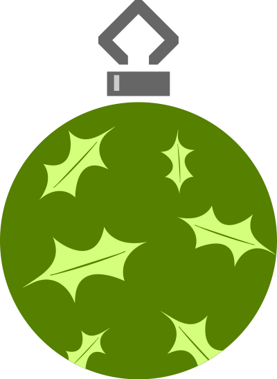 Simple tree bauble 15 (colour) clipart