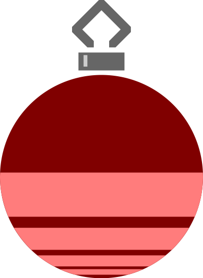 Simple tree bauble 16 (colour) clipart