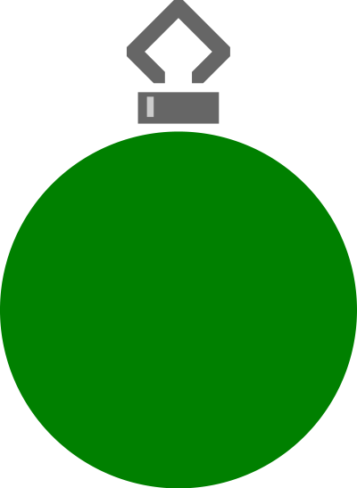 Simple tree bauble 17 (colour) clipart