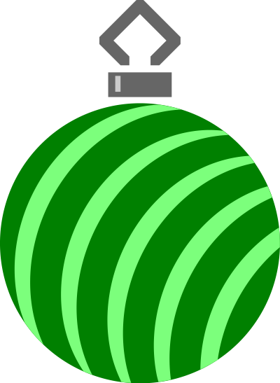Simple tree bauble 20 (colour) clipart