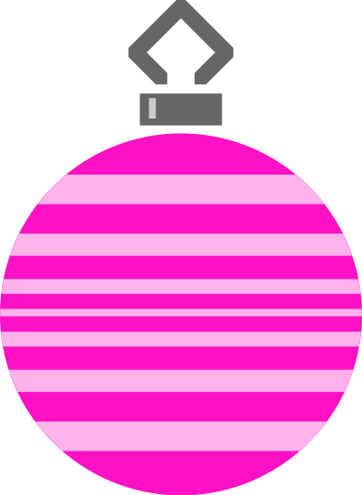 Simple tree bauble 21 (colour) clipart