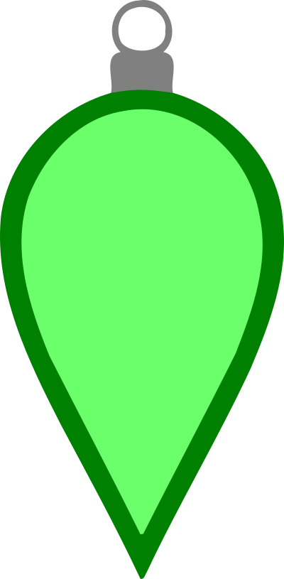 Simple tree bauble 23 (colour) clipart