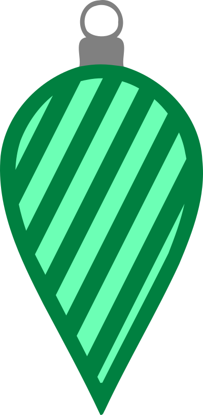 Simple tree bauble 24 (colour) clipart
