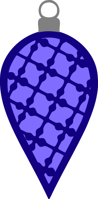 Simple tree bauble 27 (colour) clipart