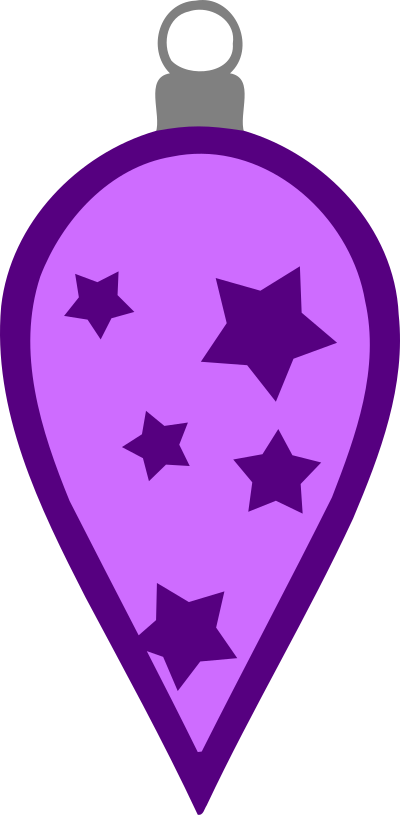 Simple tree bauble 28 (colour) clipart