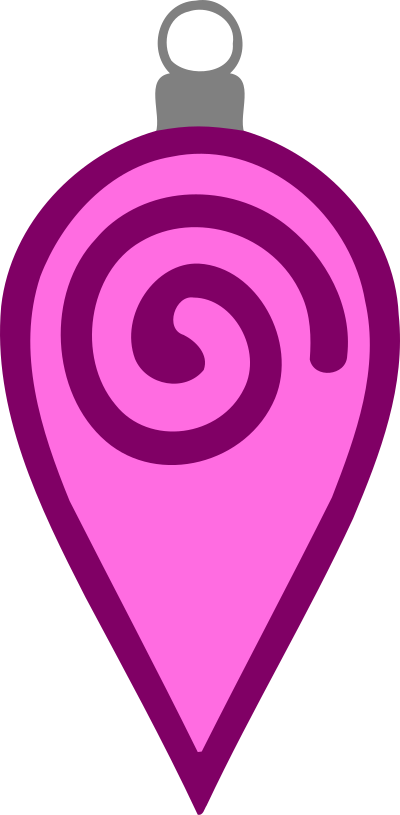 Simple tree bauble 29 (colour) clipart