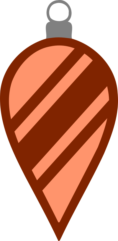Simple tree bauble 31 (colour) clipart