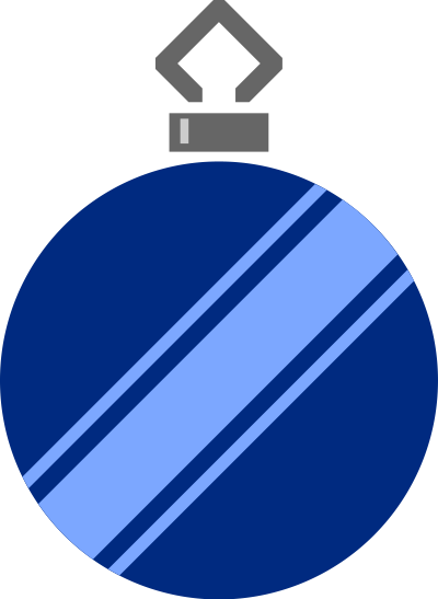 Simple tree bauble 5 (colour) clipart