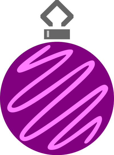 Simple tree bauble 7 (colour) clipart
