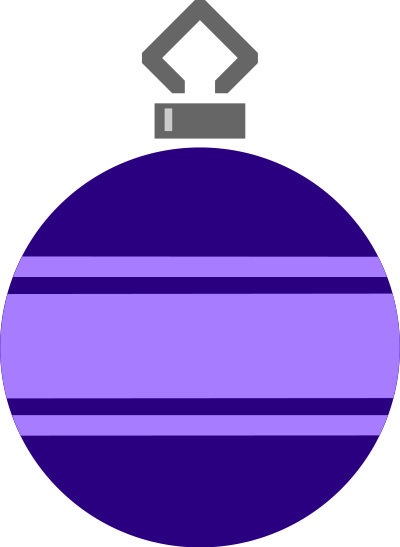 Simple tree bauble 9 (colour) clipart