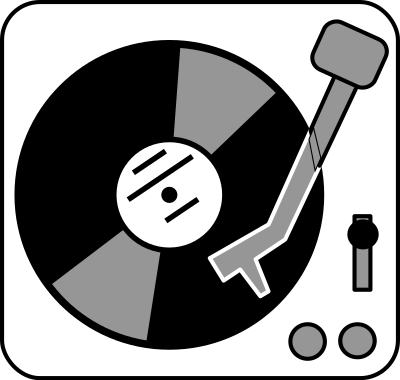 Simple turntable clipart
