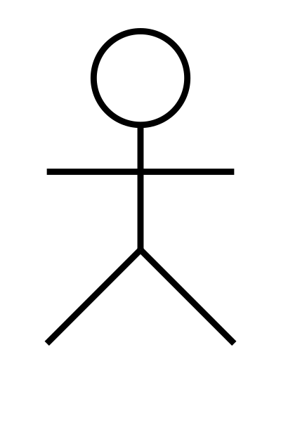 Simple UML Actor clipart