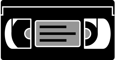 simple VHS tape clipart