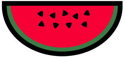 Simple watermellon clipart