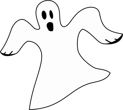 Simple White Ghost clipart
