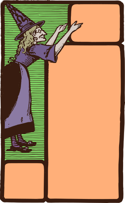 Simple Witch Colour clipart