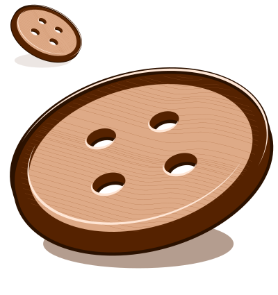 Simple wooden buttons clipart