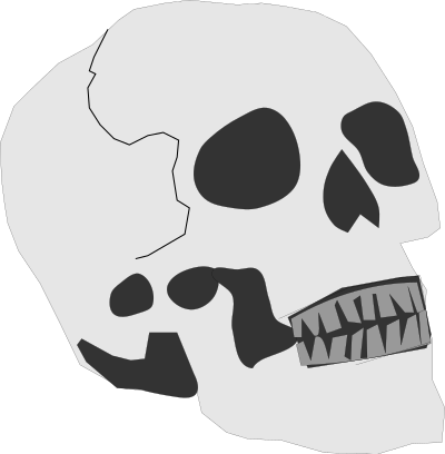 Simplified Skull clipart