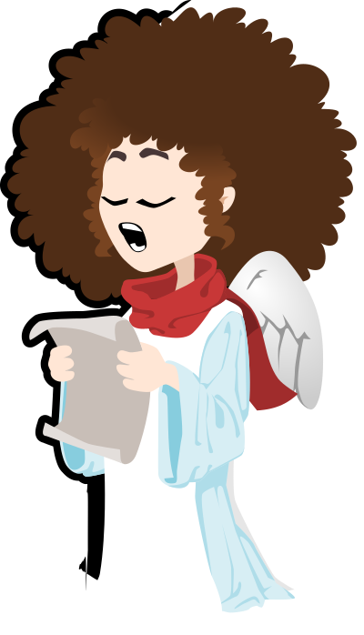 Singing angel clipart