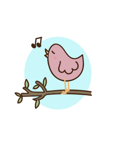 Singing bird clipart