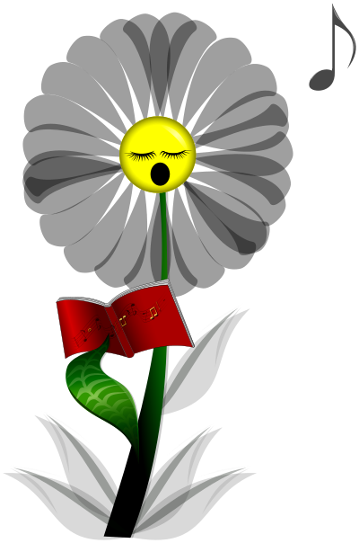Singing Daisy clipart