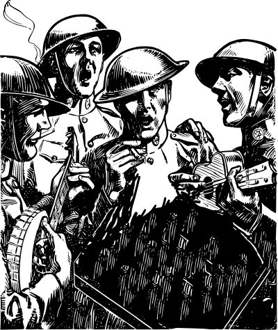 Singing Soldiers clipart