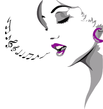 Singing Woman clipart