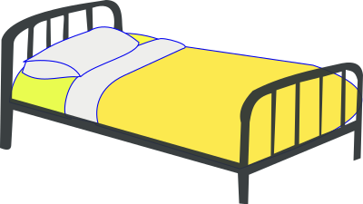 Single Bed clipart
