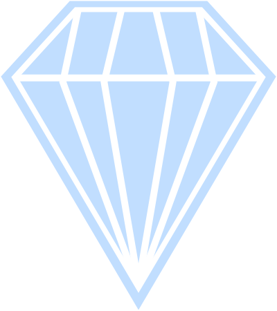 Single Blue Diamond clipart