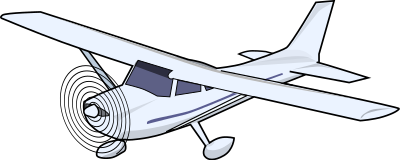 Single engine Cessna clipart