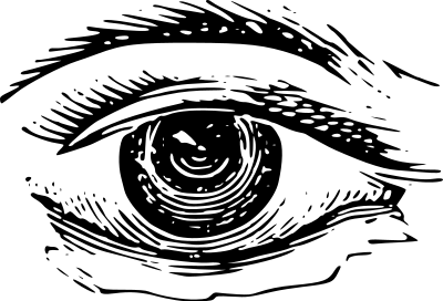 Single Eye 1885 clipart