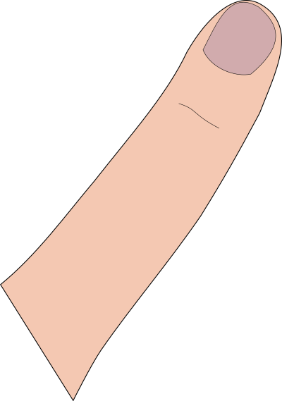 Single finger clipart