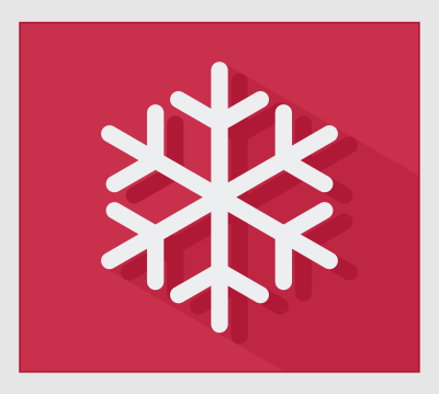 Single Modern Snowflake clipart