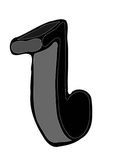 Single Music Note 2 clipart