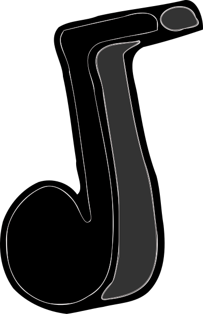 Single Music Note clipart