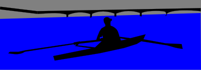 Single Scull Rower clipart