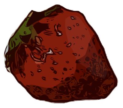 Single Strawberry clipart