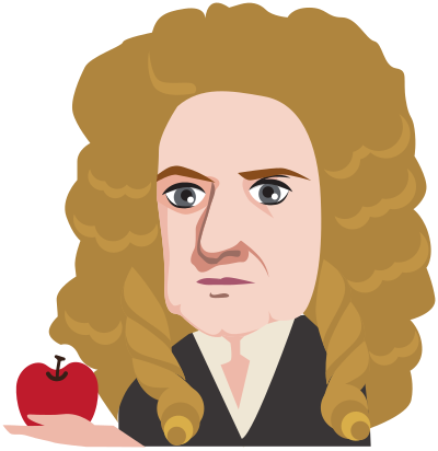 sir Isaac Newton clipart