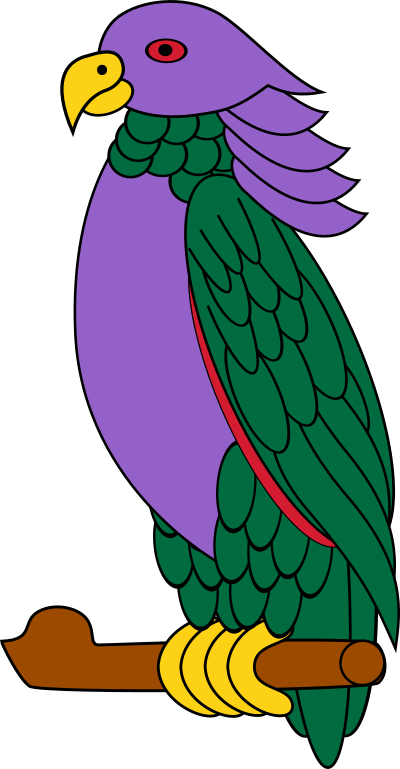 Sisserou parrot clipart