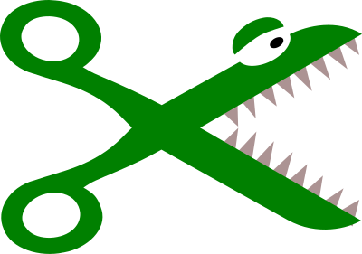 Sissor monster clipart