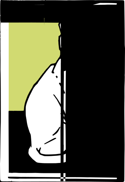 Sitting cat (1917) clipart