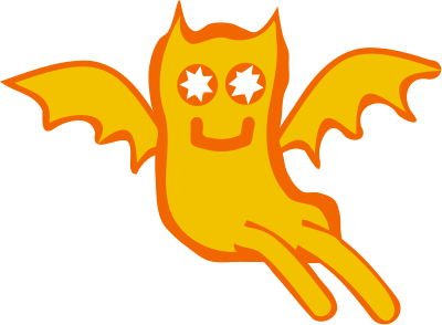 Sitting devil clipart