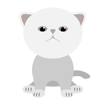 Sitting kitty clipart