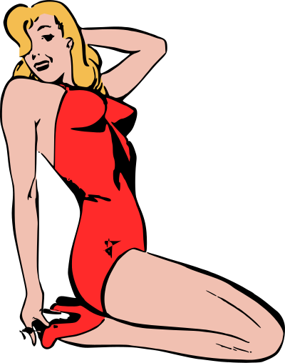 Sitting pose clipart